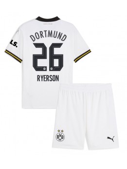 Billige Borussia Dortmund Julian Ryerson #26 Tredjedraktsett Barn 2024-25 Kortermet (+ Korte bukser)